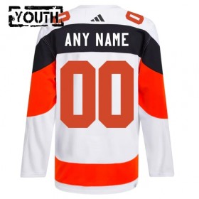 Adidas Maillot de Hockey Philadelphia Flyers Personnaliser 2024 Premium Stadium Series Blanc - Enfant